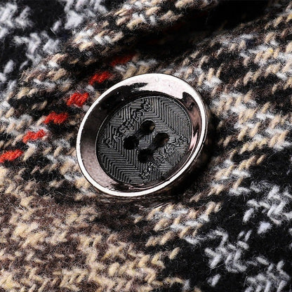 Classic Men's Suit Jacket England Plaid Blazers High Quality Business Causal Suit For Men Clothing Conjuntos De Blazer A2F1732