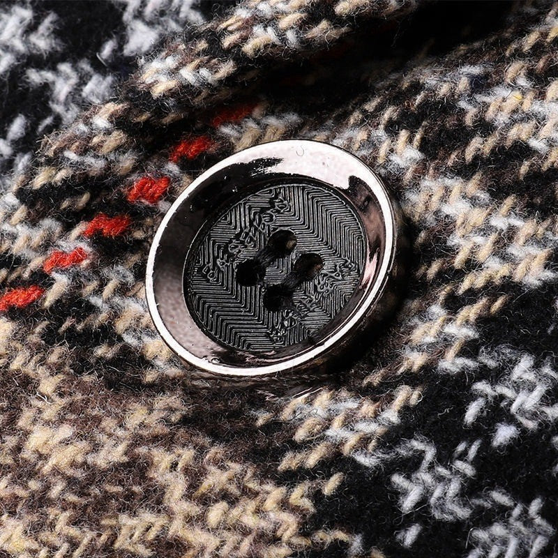 Classic Men's Suit Jacket England Plaid Blazers High Quality Business Causal Suit For Men Clothing Conjuntos De Blazer A2F1732