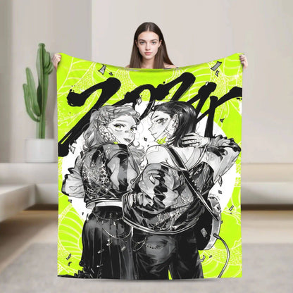He Guy She Was Interested in Wasnt a Guy at All Manga Blankets Flannel Warm Throw Blanket for Bedding Lounge All Season