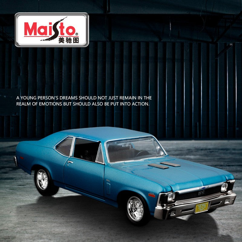 Maisto 1:24 Chevrolet Nova SS 1970 Carro de Liga Leve Diecasts e Veículos de Brinquedo Modelo de Carro em Miniatura Para Crianças