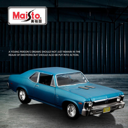 Maisto 1:24 Chevrolet Nova SS 1970 Carro de Liga Leve Diecasts e Veículos de Brinquedo Modelo de Carro em Miniatura Para Crianças