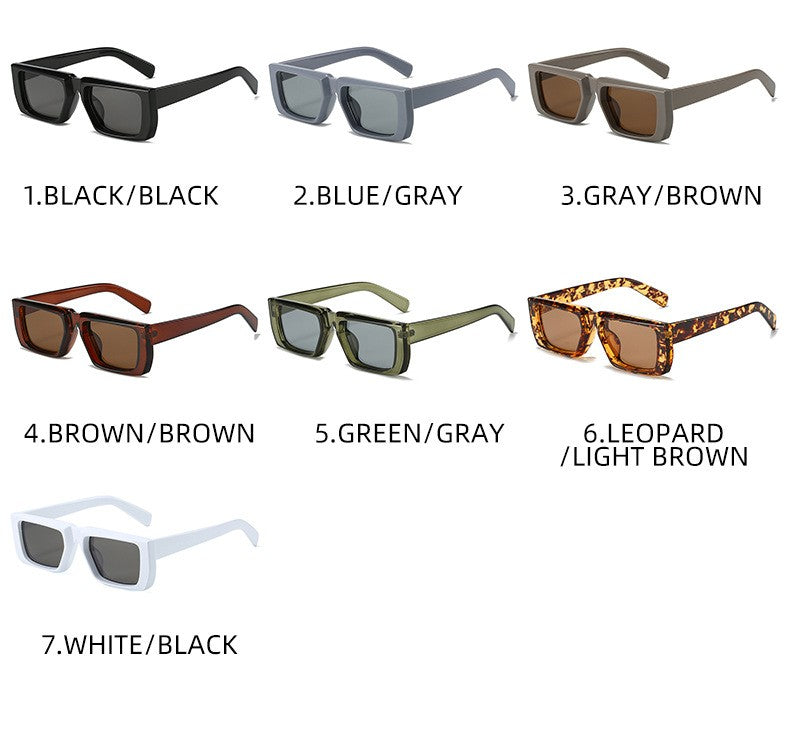 New Y2K Sunglasses for Men Women Trendy Sun Glasses Goggle Man Brand Designer Square Glasses Shades Female UV400 Eyewear