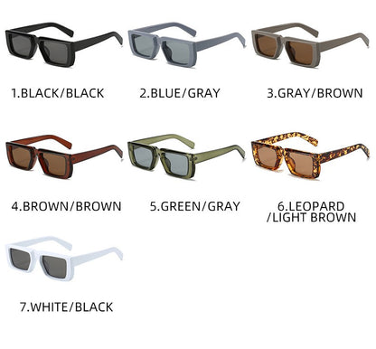 New Y2K Sunglasses for Men Women Trendy Sun Glasses Goggle Man Brand Designer Square Glasses Shades Female UV400 Eyewear