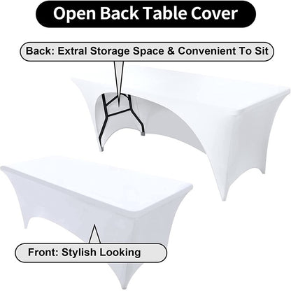 Custom Printed Fitted Tablecloth 4ft 6ft 8ft Table Cover for Business Events Exhibition Trade Show Advertising Decor