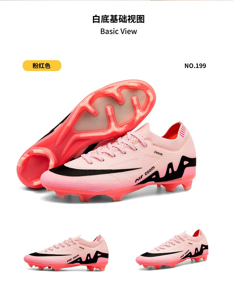 Men Football Shoes Cleats Outdoor Grass Society Training Match Football Field Boots Resistant Studded Soccer Shoes Sport Wear