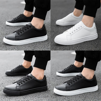 Sapatênis Masculino Mocassim Macio Confortável Casual para Homens Preto Sólido Branco Tênis Masculino Novidade 2025
