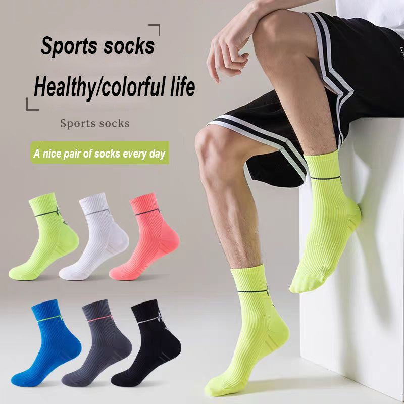 1/3Pair Professional Running Socks Men's Women Marathon Whiteline Cycling Socks Men Lady Sport Running Sports Socks