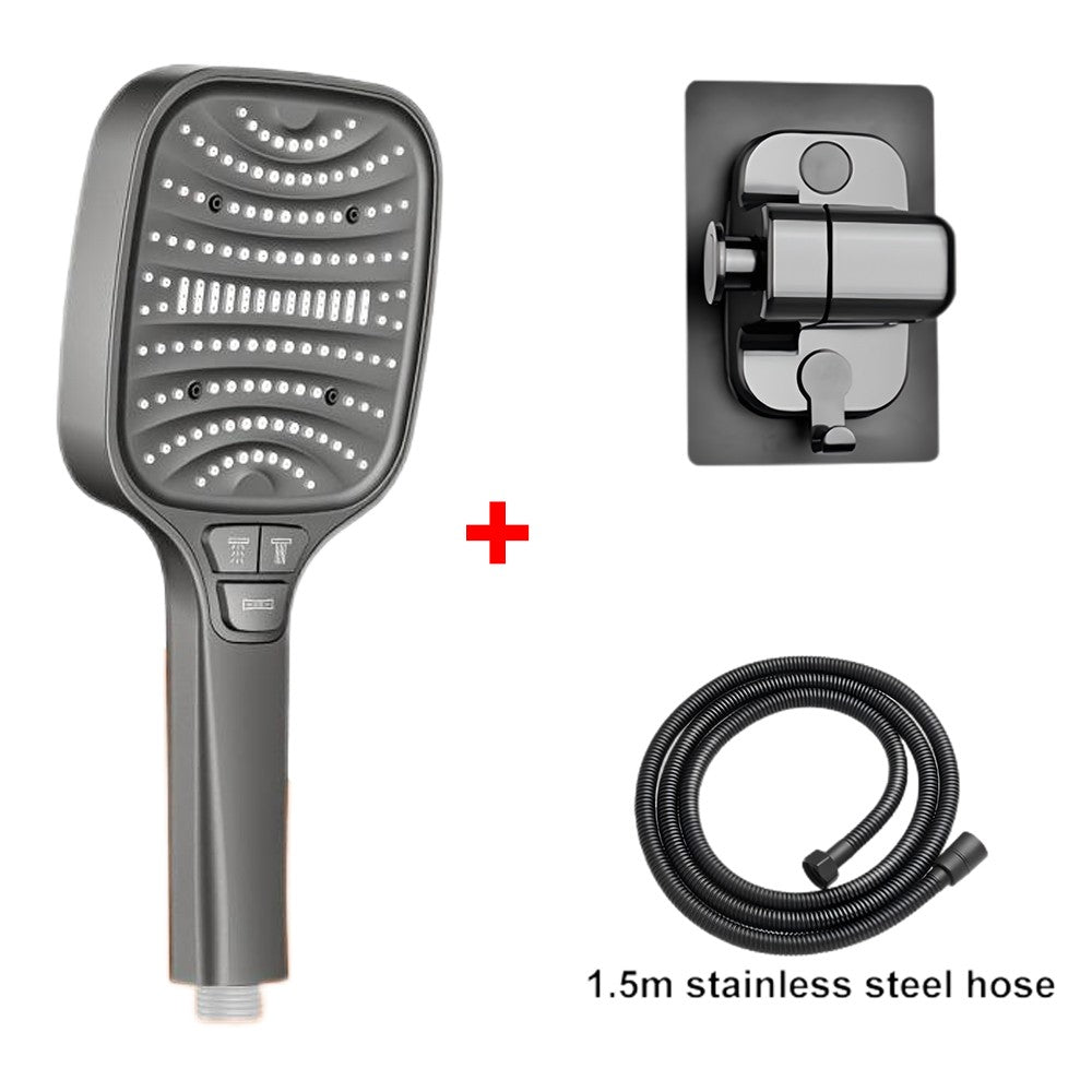 Chuveiro Turbo Pressurizado com 8 Modos, Painel Grande de 12cm, Chuveiro Econômico, Chuveiro com Filtro em ABS Reforçado à Prova de Explosão