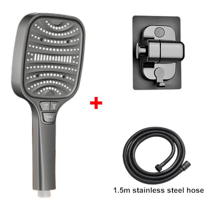 Chuveiro Turbo Pressurizado com 8 Modos, Painel Grande de 12cm, Chuveiro Econômico, Chuveiro com Filtro em ABS Reforçado à Prova de Explosão