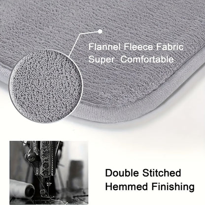 Curved bathroom mat shower room foot pad thick sponge toilet absorbent foot mat toilet non-slip mat dirt-resistant entrance mat