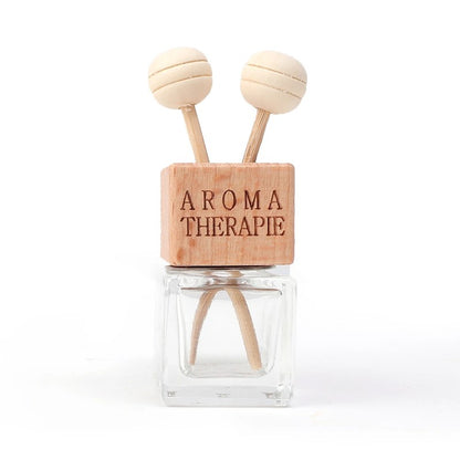 1/2PÇS Enfeite para Carro Perfume de Ar Condicionado Frasco Vazio Aromatizador Interno Bonito Clipe para Saída de Ar Frasco de Perfume Quadrado de Vidro