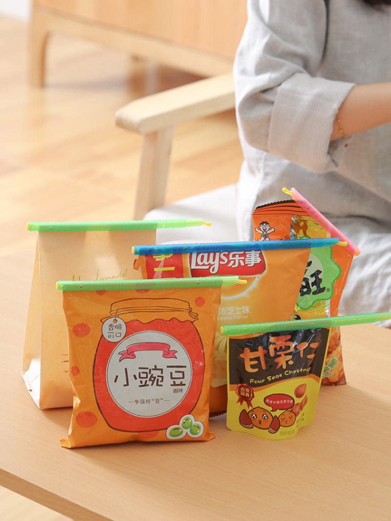 15Pcs/10Pcs Set Bag Clips Food Snack Bags Sealing Clips Seal Stick Food Preservation Sealer Reusable Kitchen Storege Organizer