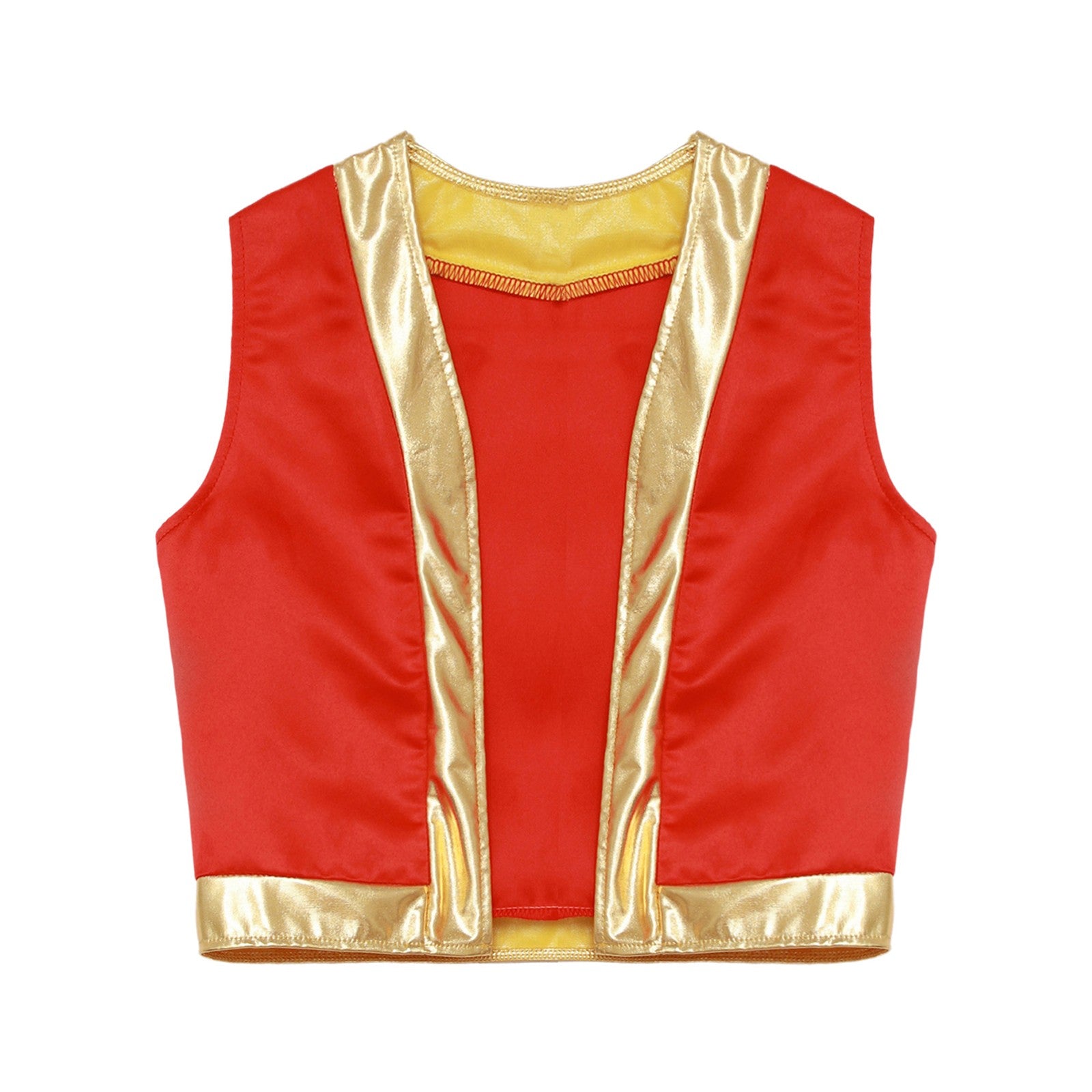 Boys Girls Halloween Toad Game Character Vest Open Front Loose Waistcoat Carnival Theme Party Super Brother Role Play Costume