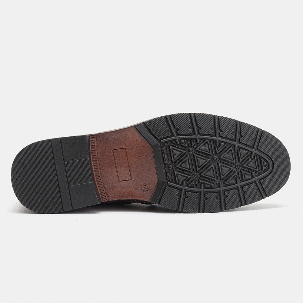 Men Winter Boots Vintage Ankle Warm Men's Winter Shoes #5278