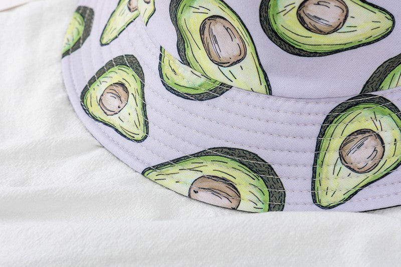 Chapéu Bucket Unissex Quente de Verão com Estampa de Frutas, Dupla Face, Chapéu de Sol Feminino, Chapéu Panama Clássico Masculino