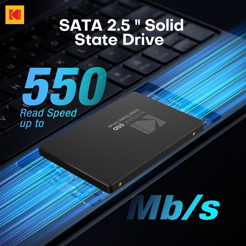 SSD interno original Kodak 1TB 2.5'' SATAIII X120 Pro 550Mb/s para Notebook Desktop 128GB 256GB 512GB