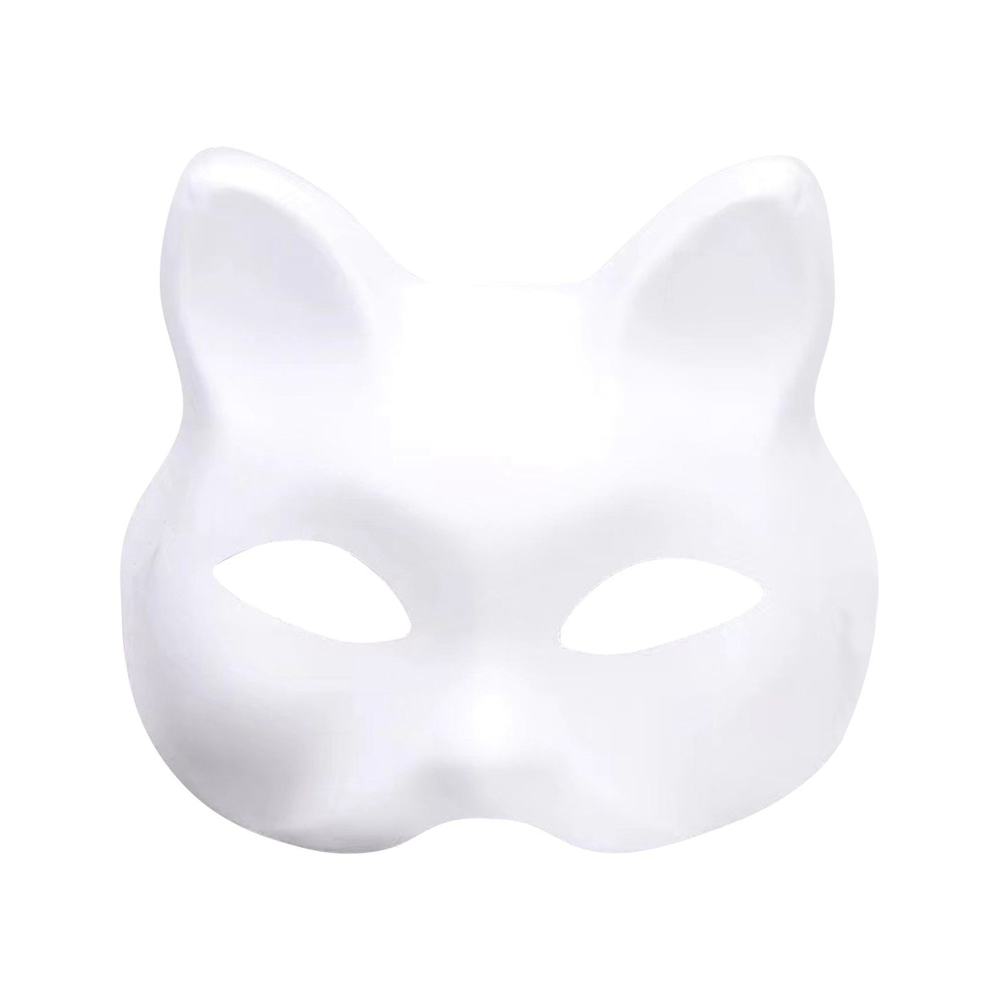 1/2/3/5/8/10pcs Masquerade Cat Face Masks DIY Party Masks Props Paintable Blank Masks Party Cosplay Accessories