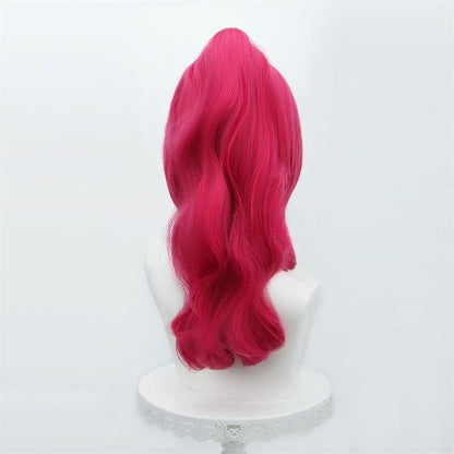 Pony Friends Pinkie Pie Peruca de Cosplay Rabo de Cavalo Único Sintética Longa Encaracolada Peruca de Anime de Desenho Animado Coser para Festa de Halloween