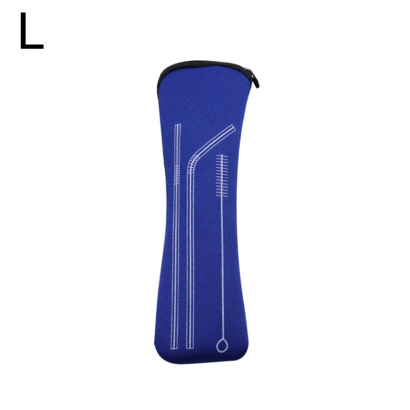 Tableware Bag Box Cutlery Storage Bag Portable Travel Fork Spoon Knife Dinnerware Packaging Pouch Storage Case with Zipper