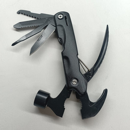 Equipamento essencial para acampamento, presente de Ano Novo, ferramenta multifuncional de martelo 12 em 1 para homens, presente para pai/ele/marido