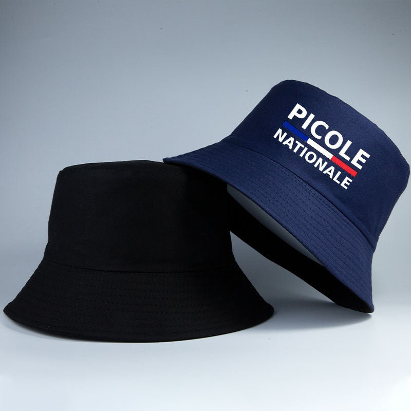 Summer Picole Nationale Bob Man Reversible Bucket Hat Women Cotton Fisherman Cap Unisex Outdoor Sport Sun Activities Panama