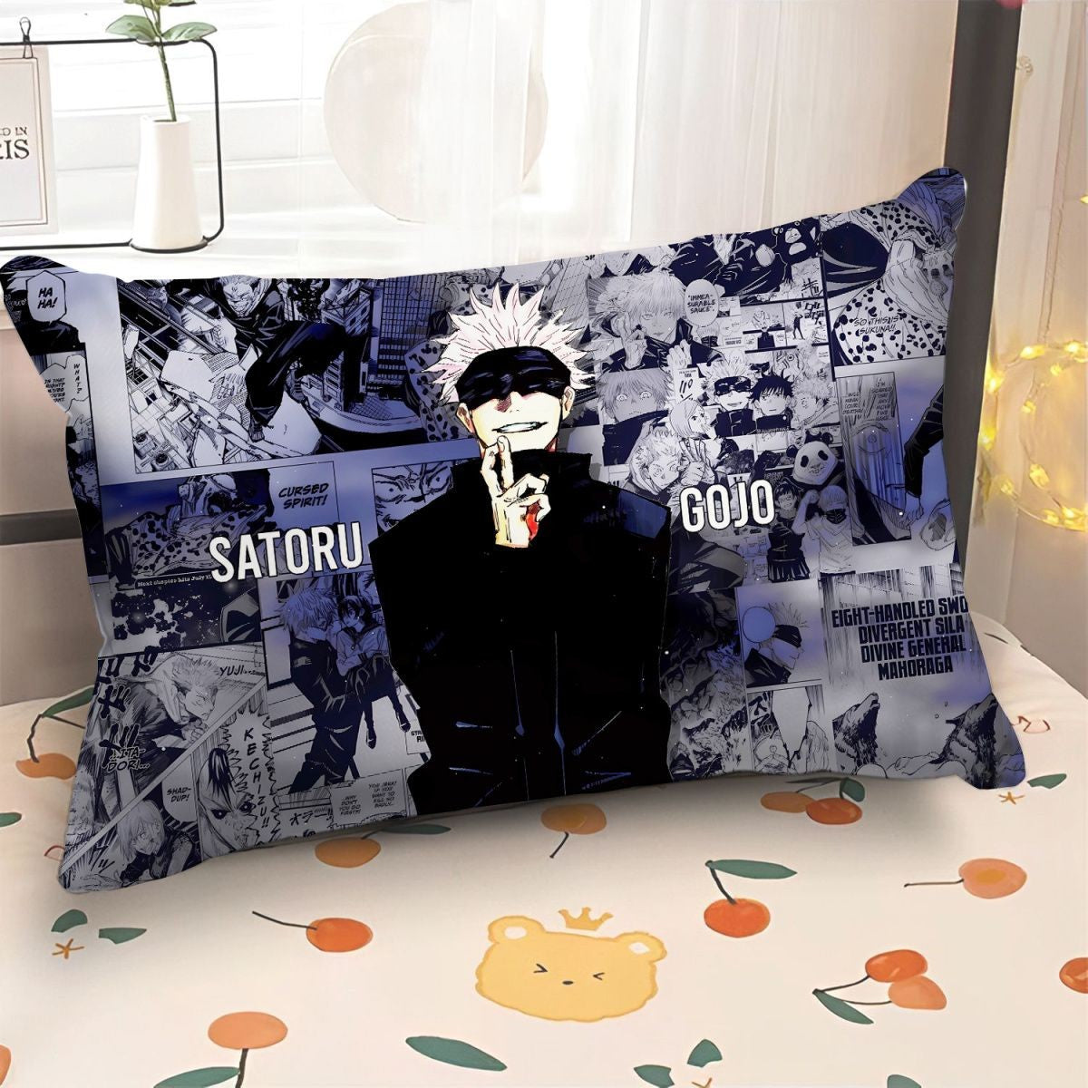 Jujutsu Kaisen peripheral pillow double side pillowcase Cartoon anime Itadori Yuji bedroom bed pillow Gojo Satoru soft pillow