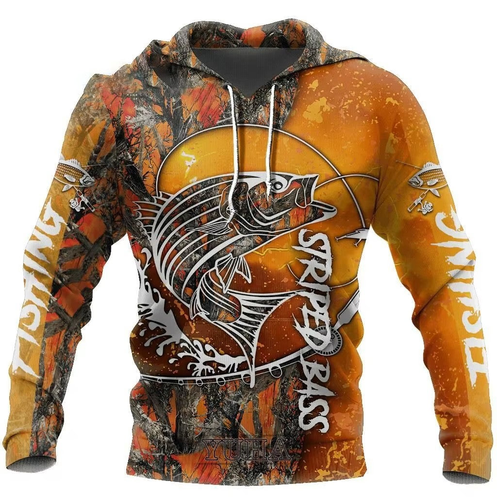 Fashion Northern Pike Fishing 3D Print Men's Hoodie  Sweatshirt Autumn Unisex Hoodies Casual Kid Hoodie Women Hoodie sportswear