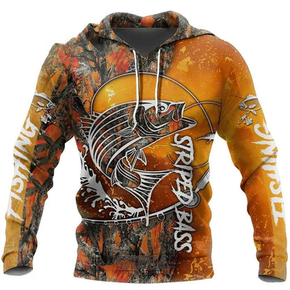 Fashion Northern Pike Fishing 3D Print Men's Hoodie  Sweatshirt Autumn Unisex Hoodies Casual Kid Hoodie Women Hoodie sportswear