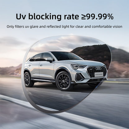 CAPONI Aviator Polarized Men Sunglasses Classic Double Bridge Designer Outdoor Sun Glasses Anti Glare UV400 Silver Shade CP35707