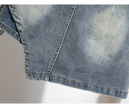Plus Size Denim Skirt For Women Summer 2024 New High Waisted Mini Blue Jeans Skirts With Lining Korean Fashion Mini Skirt Woman