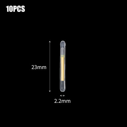 50/100 peças Bastão Fluorescente Vaga-lume Luz de Vara de Pesca Flutuante Luminoso Escuro Vara de Pesca Exterior Luz de Vara Fluorescente
