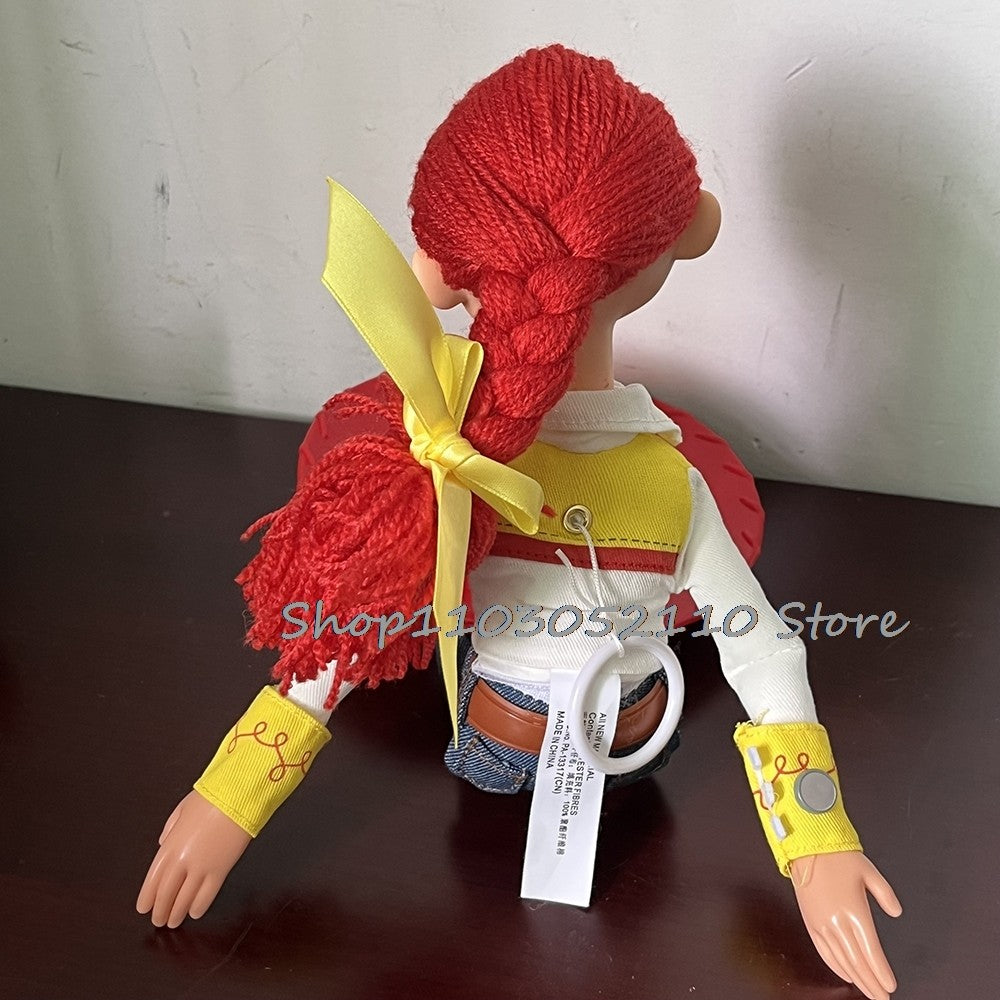 Toy Story 4 Woody e Jessie Articulados com Falas Canto Macio Fofo Anime Figura Decoração Modelo Presente de Aniversário Brinquedos
