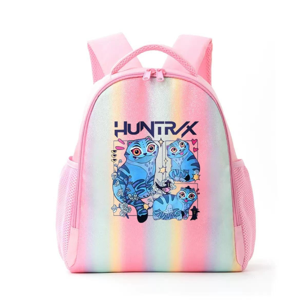 Mochila de Caçadores de Demônios KPop Estampa de Desenho Animado Anime Bolsas de Ombro para Estudantes Organizador de Papelaria Grande Capacidade Presentes de Volta às Aulas