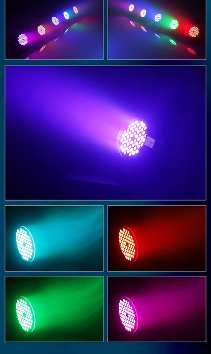 3w*60 led rgb 3 in 1 par light dmx 512 sound control dj party lights wedding disco lights ballroom club projection stage lamp