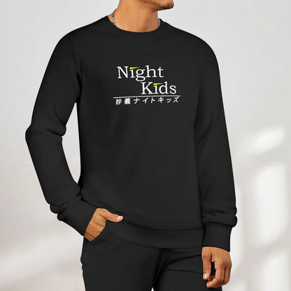 Myogi Night Kids INITIAL D?WHITE PRINT? Pullover men wear anime clothing men's clothing tracksuit men hooded sweatshirts