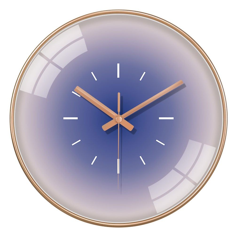 10 Inch Nordic Sunset Wall Clock Fashion Luxury Living Room Non Ticking Creative Fashion Decoration Silent Simple Glass Clock