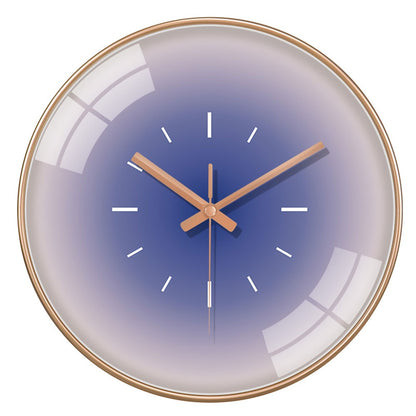 10 Inch Nordic Sunset Wall Clock Fashion Luxury Living Room Non Ticking Creative Fashion Decoration Silent Simple Glass Clock