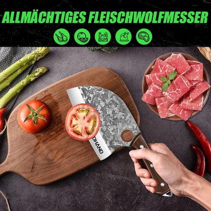 MDHAND Faca de Cozinha Japonesa de Aço Inoxidável 7'' Lâmina Afiada Faca de Chef Profissional para Cortar Carne, Peixe, Ferramenta de Cozinha