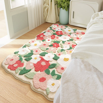 Forest Moss Rug, Premium Flocked Bedroom Living Room Decor Carpet, 3D Textured Surface, Handcrafted High-Density Weave