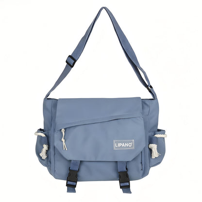 Shoulder Bag Large Capacity Crossbody Bag Retro Workwear Postman Bags for Women Nylon Handbags