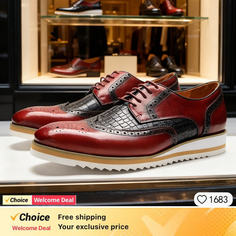 Handmade men shoes luxury brand high quality Genuine Leather dress shoes Man Fashion Formal Office Oxford Male Footwear Social