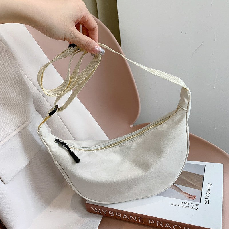 Upgraded Version Simple Design Women's Messenger Bag Nylon Hobos Small Shoulder Bags Vintage Female Girls Purse Cloth Handbags