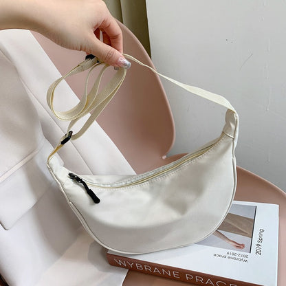 Upgraded Version Simple Design Women's Messenger Bag Nylon Hobos Small Shoulder Bags Vintage Female Girls Purse Cloth Handbags