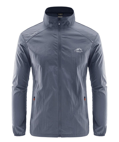 Summer Men's Sun Protection Casual Breathable Sports Windproof Water Resistant Ultrathin Jacket Outdoor Fishing Skin Clothing