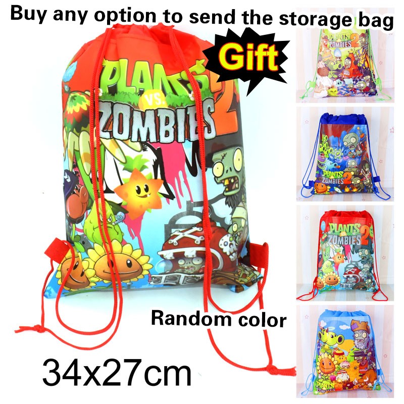 PLANTS VS ZOMBIES 2 Toys Full Set New Role Pea Shoote Alliance Bullet Ejection Attack Walking Dead Children's Gifts Delivery Bag