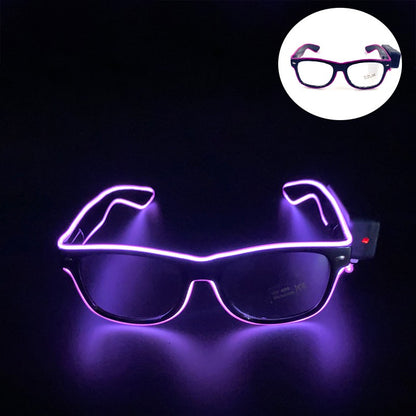 New Cool Wireless Glowing LED Light Up Glasses For Rave Festival Party Luminous Neon Mosaic Sunglasses Club Disco Eye Glasses