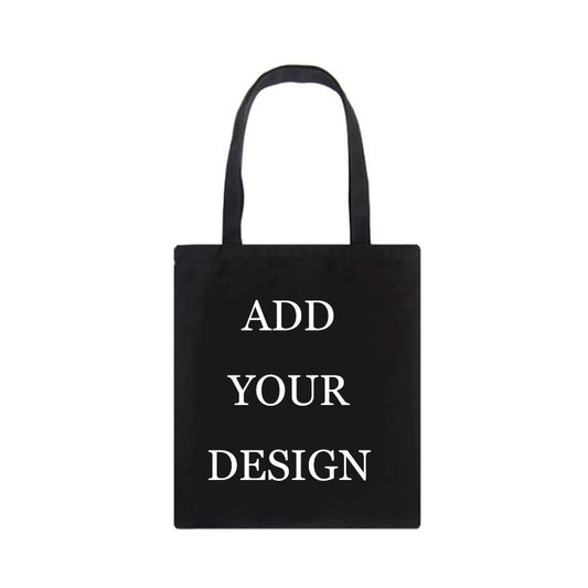 Customized Canvas Bags Shopper Shoulder Bag Big Women Designer Handbags Shopping Tote Casual Woman Grocery Customizable Fabric