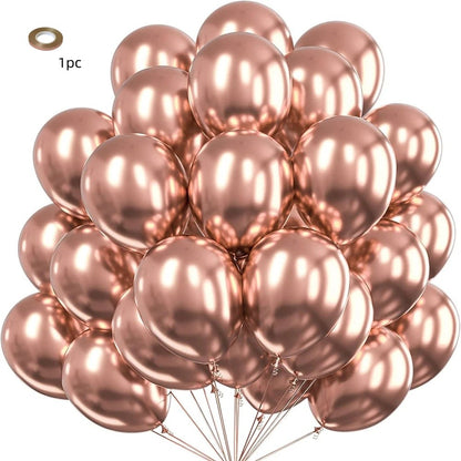 5/10/12inch Metallic Black Blue Balloon Chrome Hot Pink Rose Gold Balloon Baby Shower Boy Girl Birthday Wedding Party Decoration