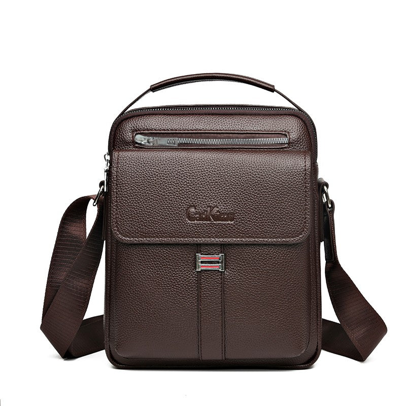 Genuine leather texture men's shoulder bag Crossbody bag Business bag men's bag large capacity computer handbag conference bag