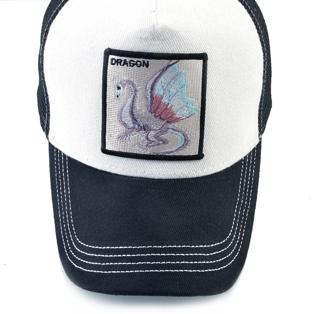TQMSMY Boné de Beisebol Bordado com Dragão Masculino, Chapéus Casuais para Exteriores com Viseira, Bonés Trucker Snapback Femininos, Unissex Hip Hop Drake Bones